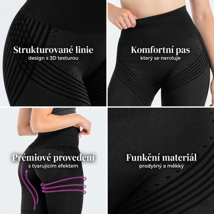 Modelující 3D legíny – Push-Up & Anticellulitní